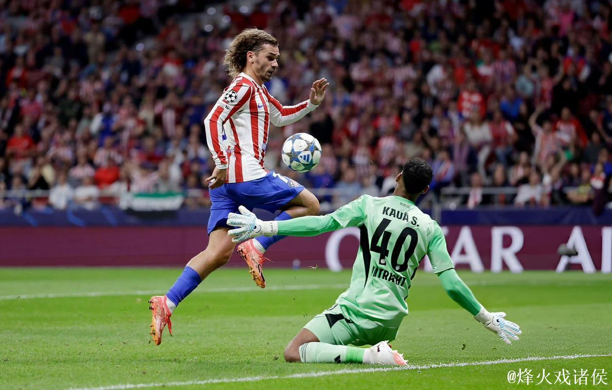 欧冠-格列兹曼破200球里程碑 马竞5-1狂胜法兰克福喜获首胜